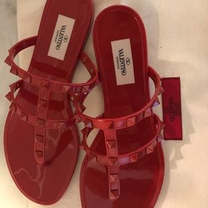 Valentino jelly thong sandals